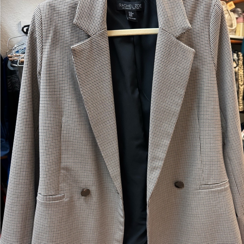 Rachel Zoe Black, brown  and White Women's Blazer